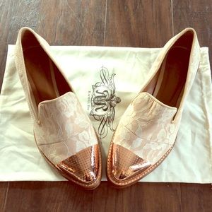 Rachel Roy Rose Gold Loafers